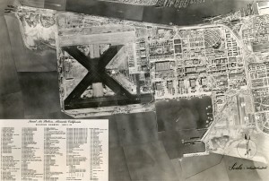 Aerial View, Naval Air Station, Alameda, California, 1945                      